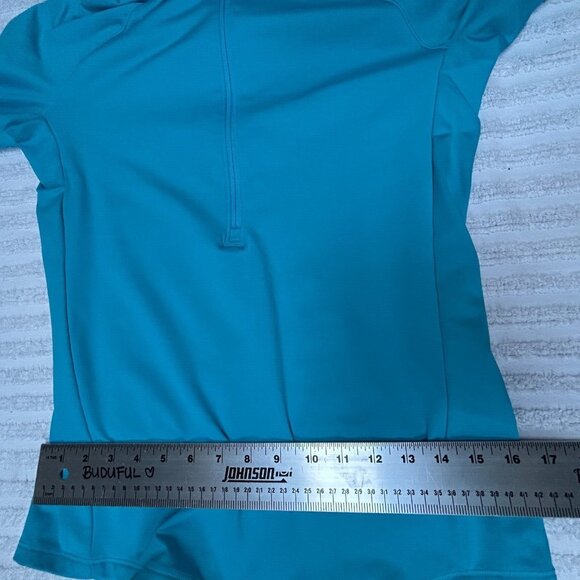 Under Armour Women's ColdGear 1/2 Zip Pullover Top Baselayer Blue Small/Medium - Picture 7 of 8